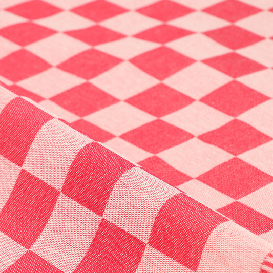 Theedoek Block - Rood