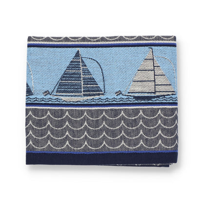 Theedoek Boot Donkerblauw