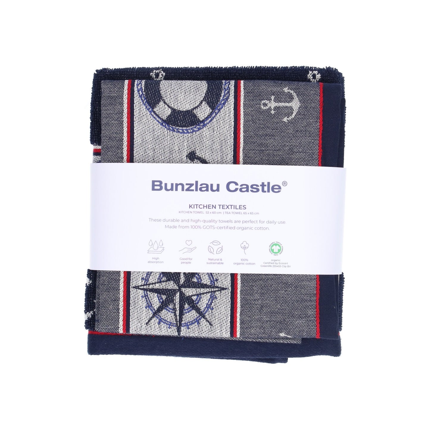 Keukendoek en Theedoek Maritime Donkerblauw