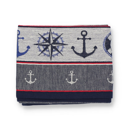Theedoek Maritime Donkerblauw