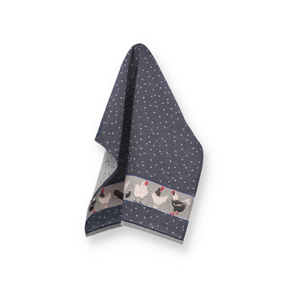 Theedoek Kip Donkerblauw
