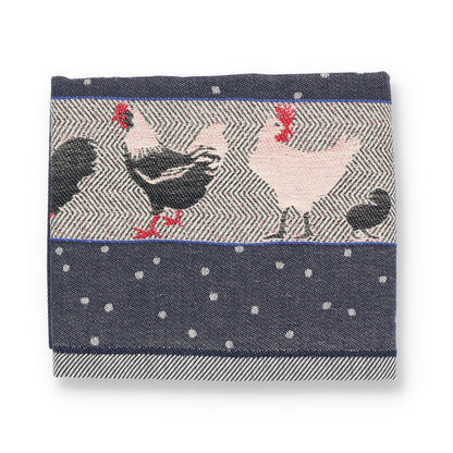Theedoek Kip Donkerblauw