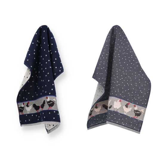 Keukendoek en Theedoek Kip Donkerblauw