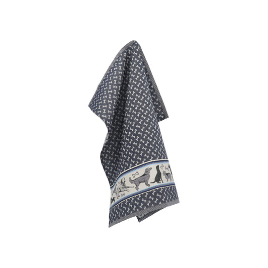 Theedoek Hond Donkerblauw