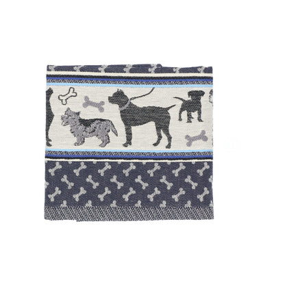 Theedoek Hond Donkerblauw