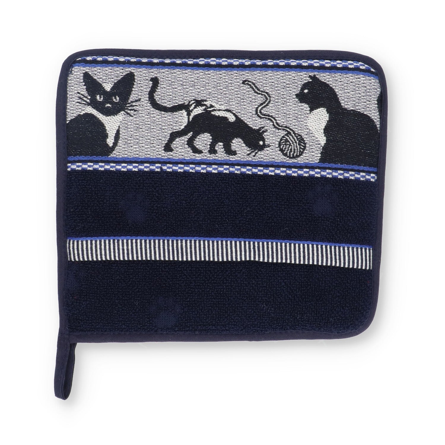 Pannenlap Kat Donkerblauw CE