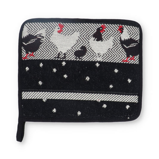 Pannenlap Kip Zwart CE