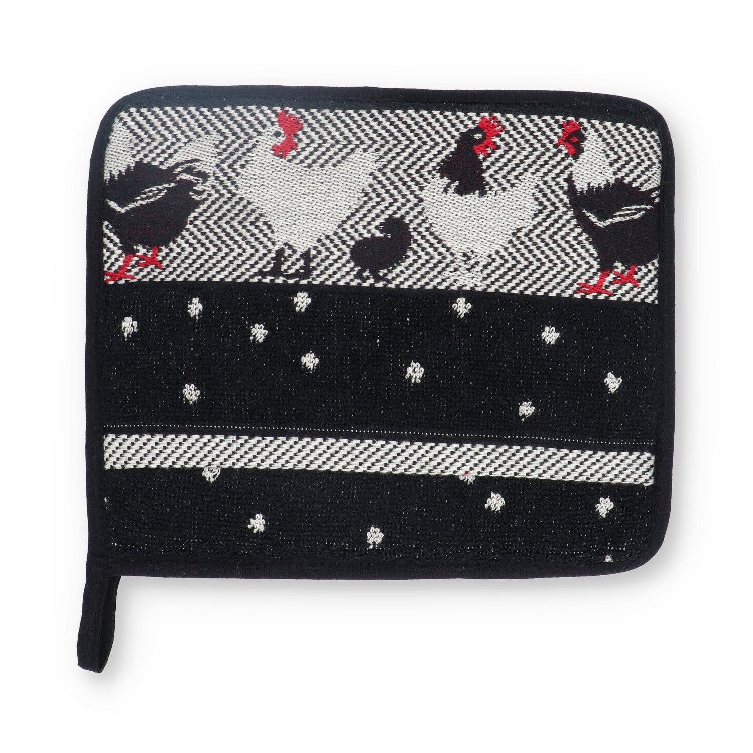 Pannenlap Kip Zwart CE