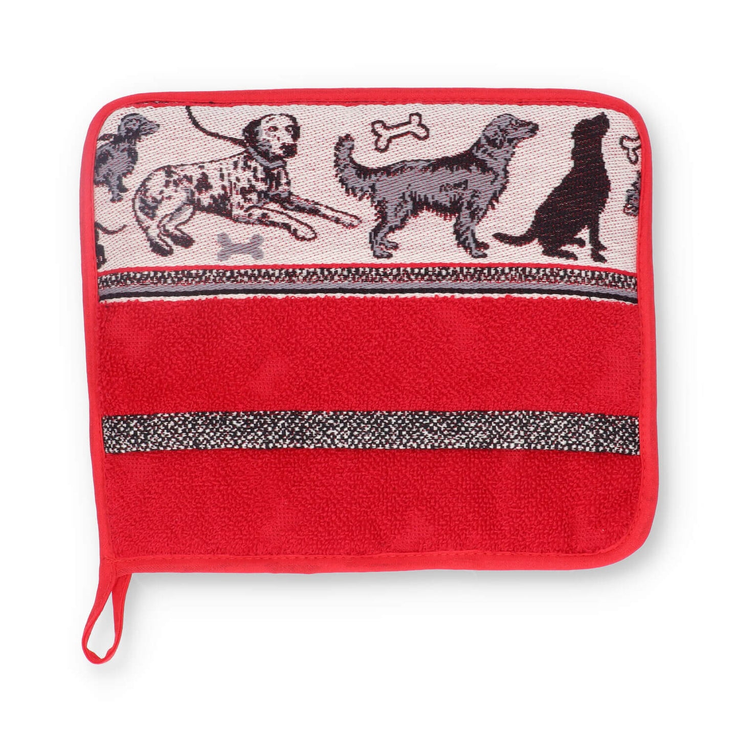 Pot Holder Dogs Red
