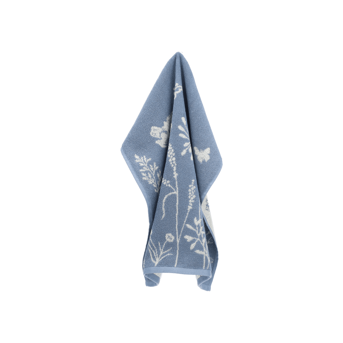 Keukendoek Wild Flowers Grijsblauw