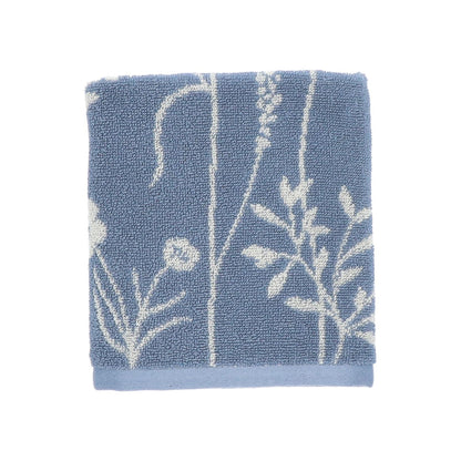Keukendoek Wild Flowers Grijsblauw