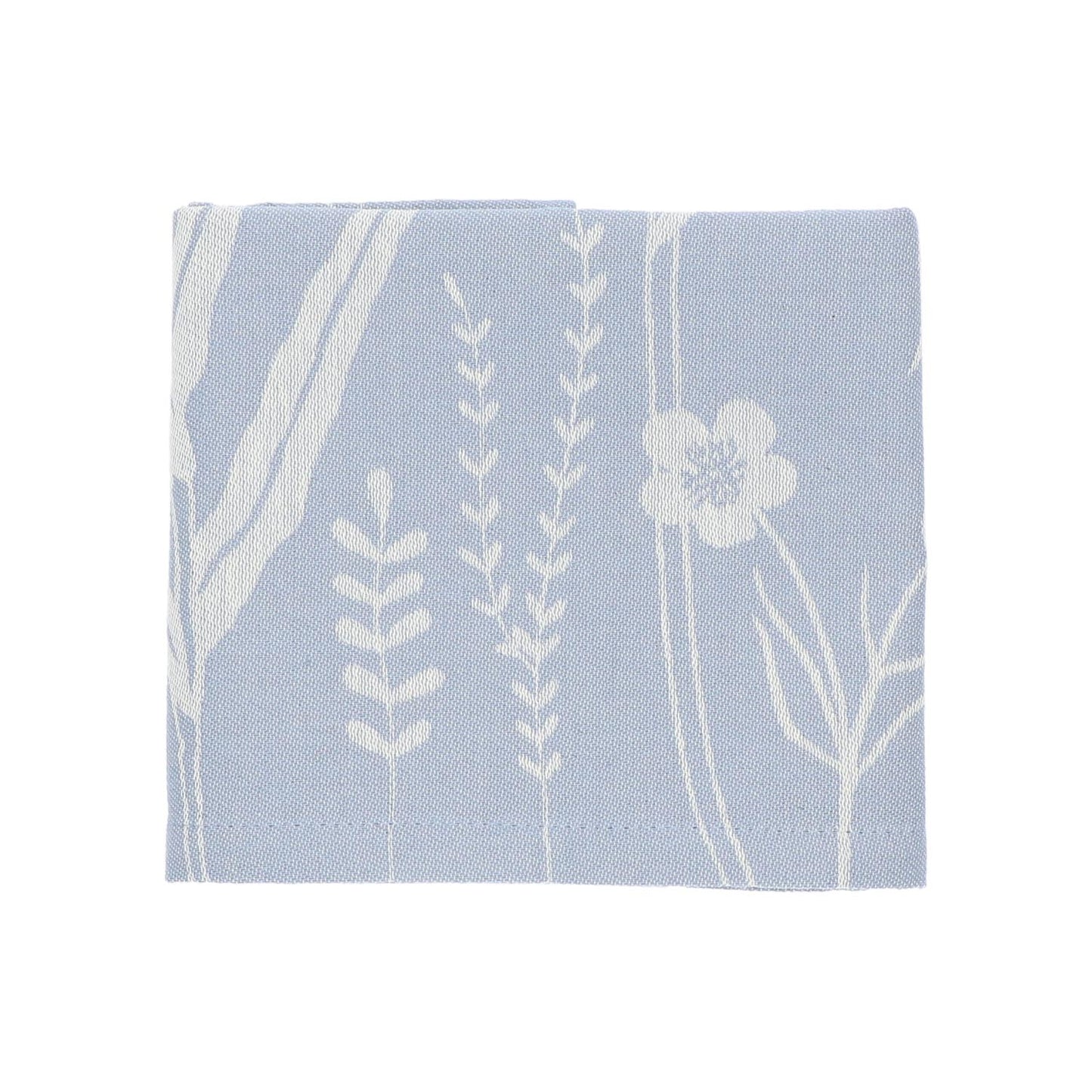 Theedoek Wild Flowers grijsblauw