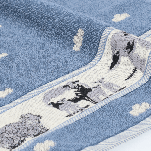 Keukendoek Schaap Grijsblauw