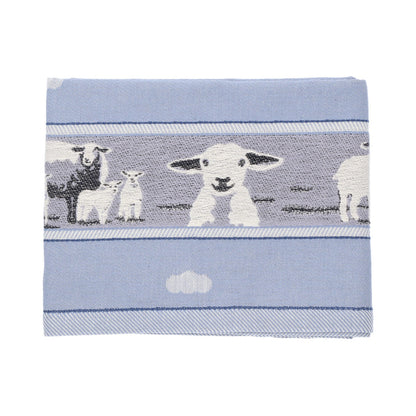 Theedoek Schaap Grijsblauw