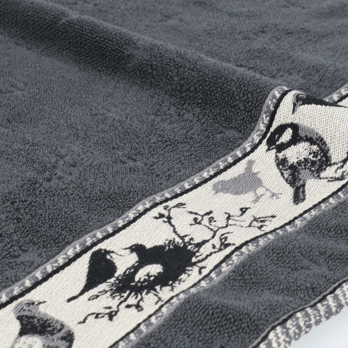 Keukendoek Vogel Antraciet