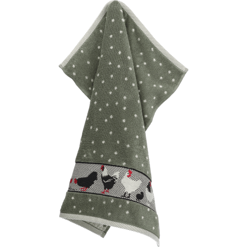 Keukendoek Kip Donkergroen