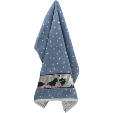 Keukendoek Kip Grijsblauw