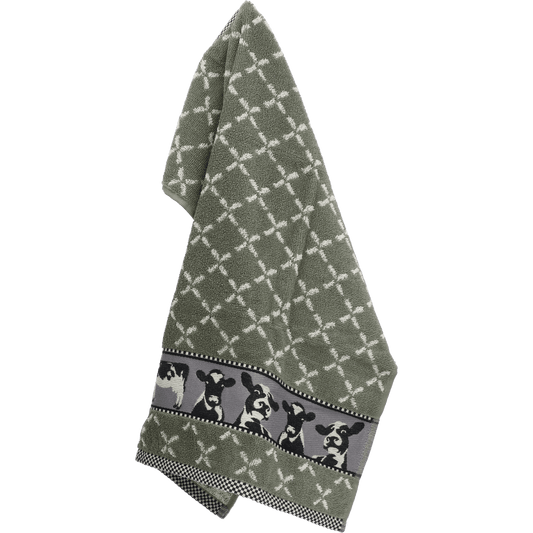 Keukendoek Koe Donkergroen