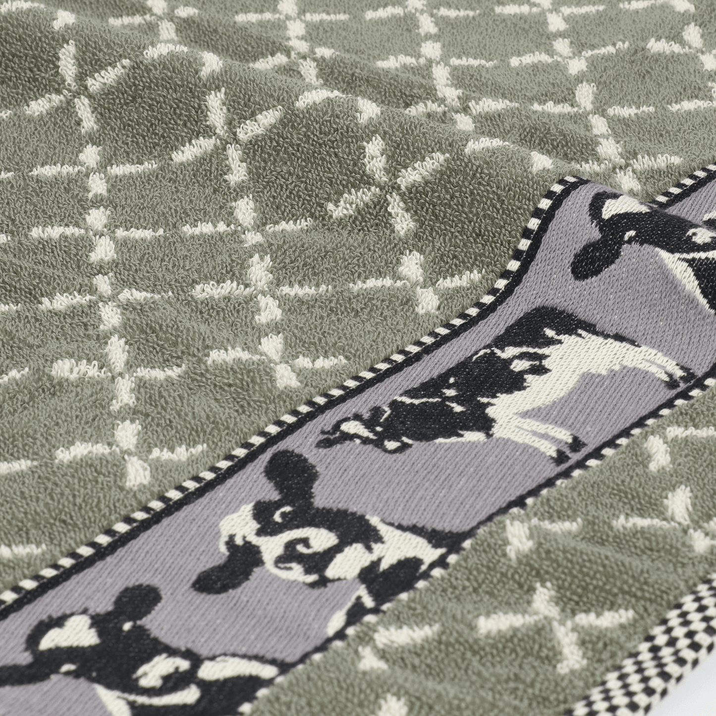 Keukendoek Koe Donkergroen