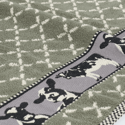 Keukendoek Koe Donkergroen