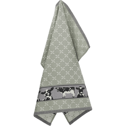 Theedoek Koe Donkergroen