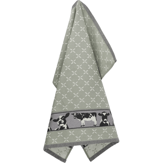 Theedoek Koe Donkergroen