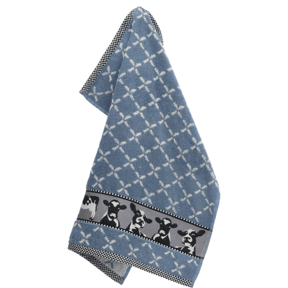 Keukendoek Koe Grijsblauw
