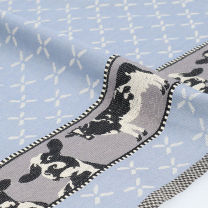 Theedoek Koe Grijsblauw