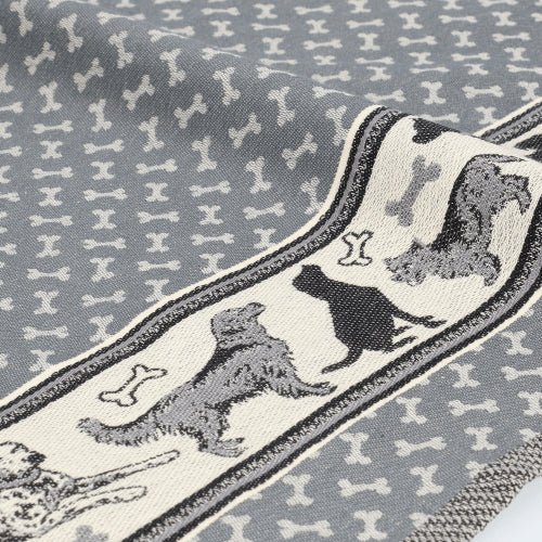 Theedoek Hond Antraciet