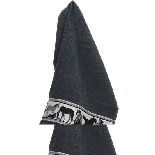 Keukendoek Paard Antraciet