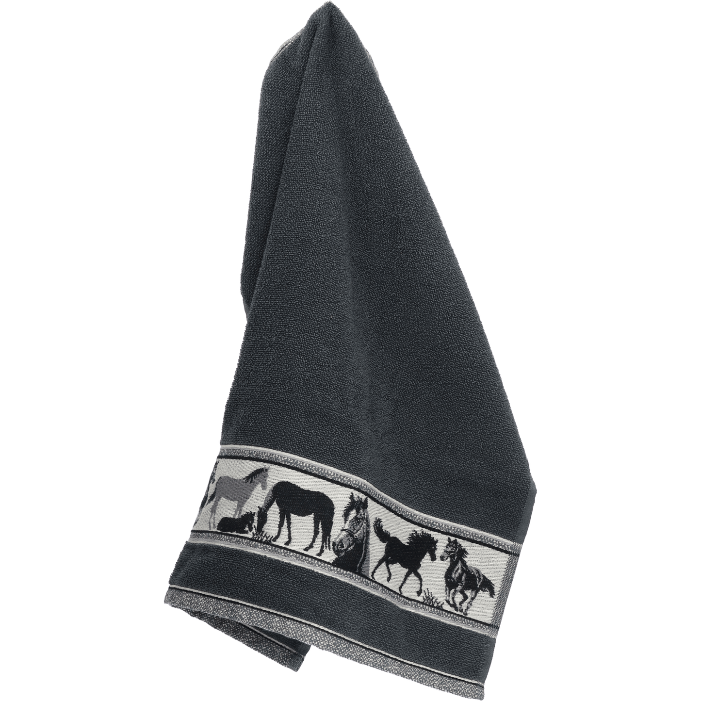 Keukendoek Paard Antraciet