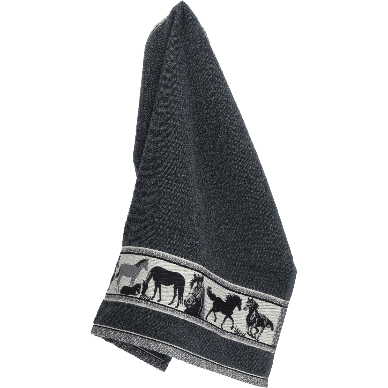Keukendoek Paard Antraciet