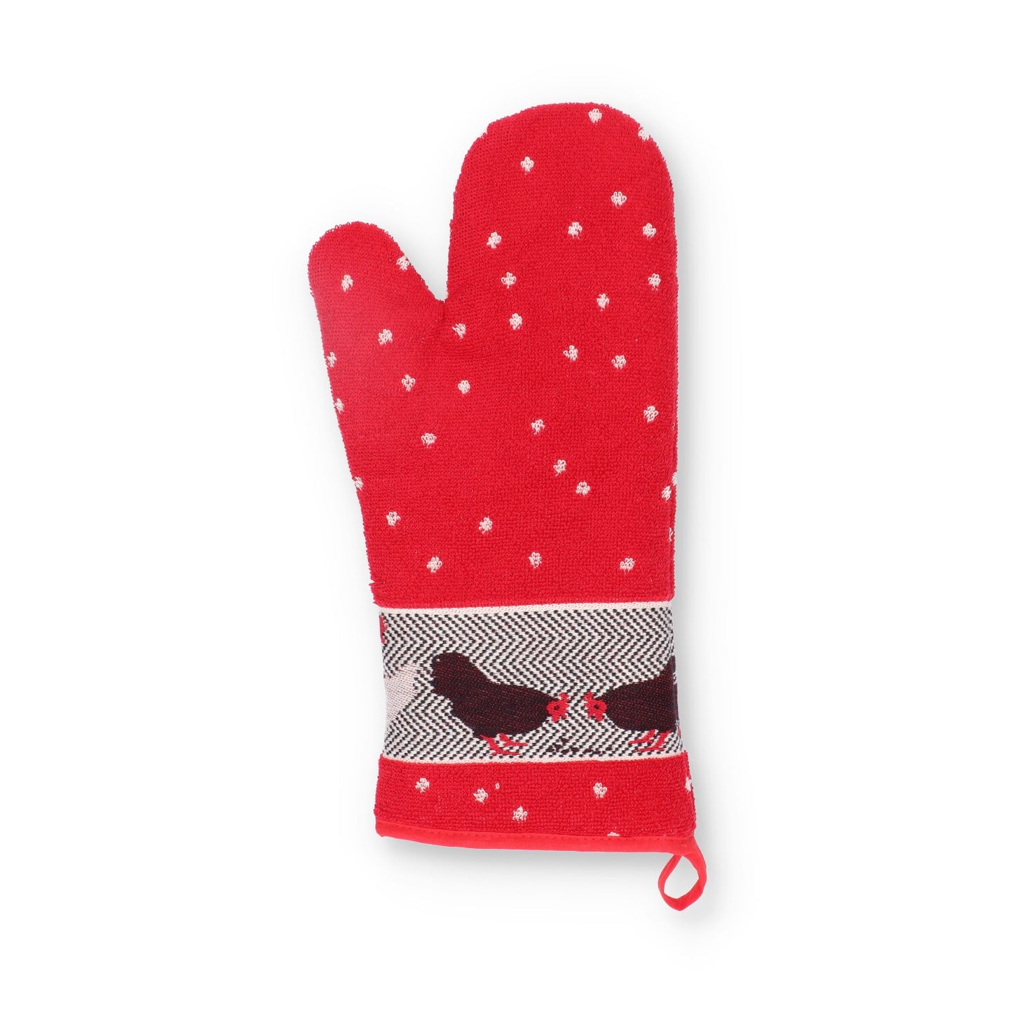 Ovenhandschoen Kip Rood CE