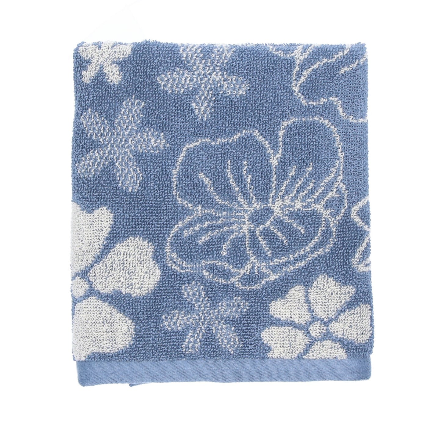 Keukendoek Flowerbed Grijsblauw GOTS