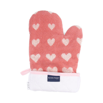 Gant de four Cœur Rose CE