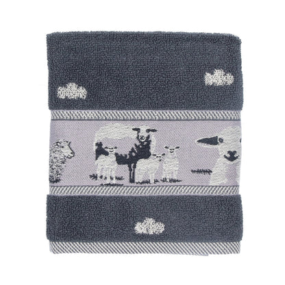 Keukendoek Schaap Antraciet GOTS