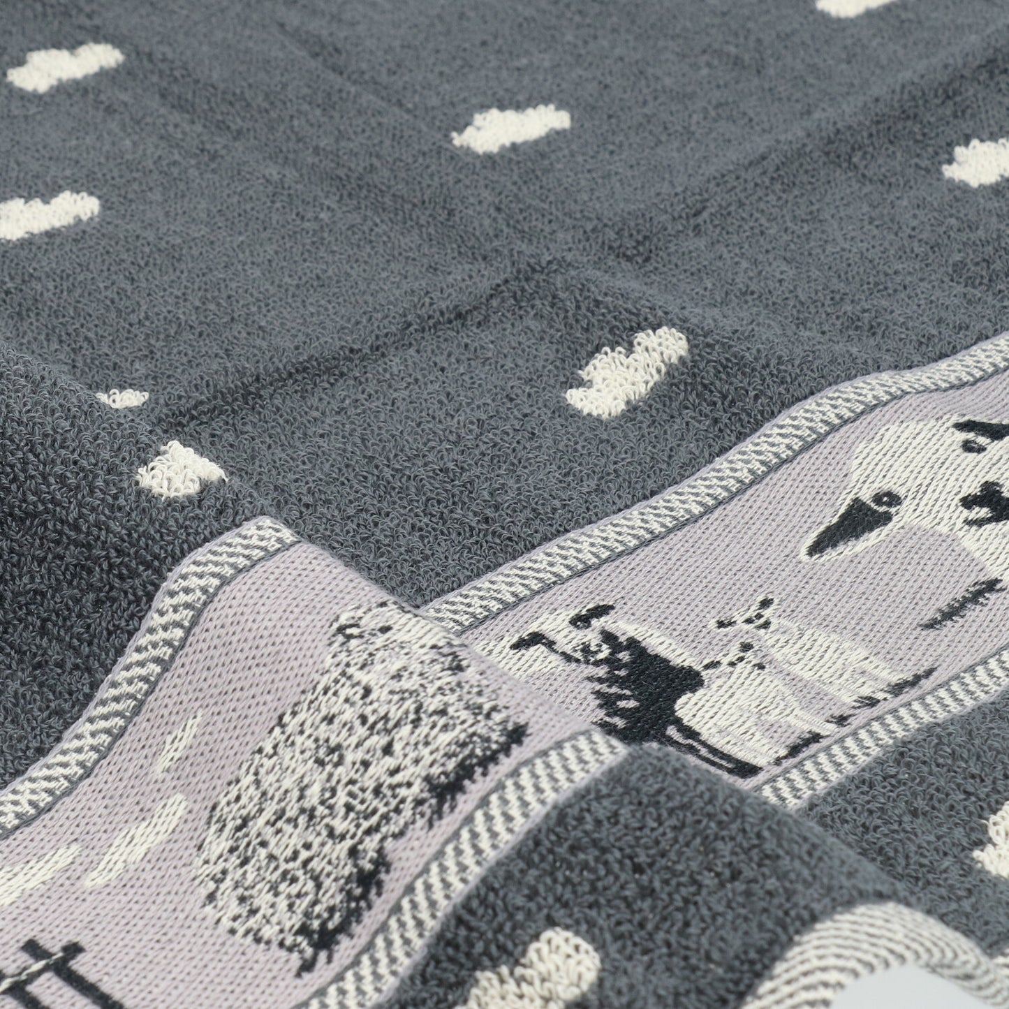 Keukendoek Schaap Antraciet GOTS