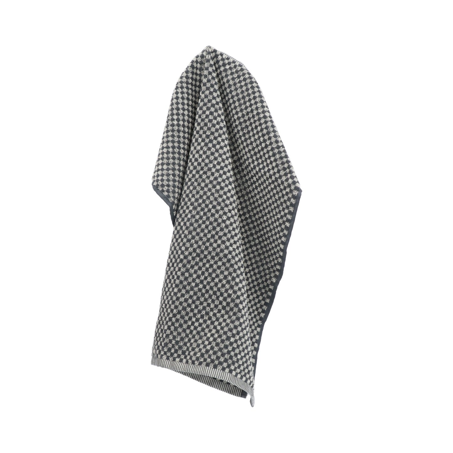 Keukendoek Kleine Ruit Antraciet GOTS