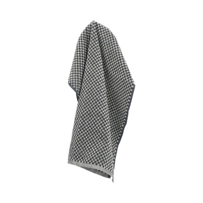 Keukendoek Kleine Ruit Antraciet GOTS