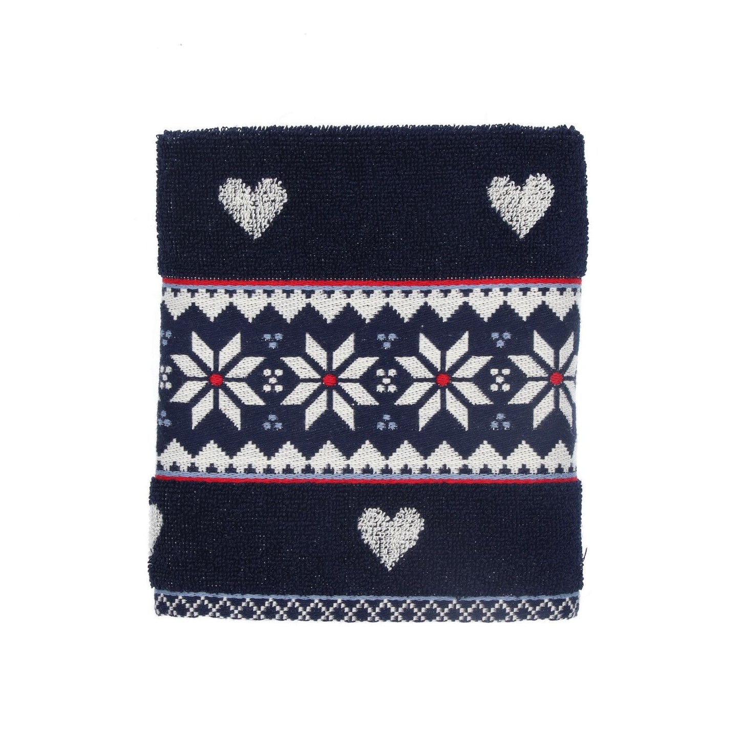 Keukendoek Winter Donkerblauw