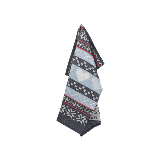 Theedoek Winter Donkerblauw