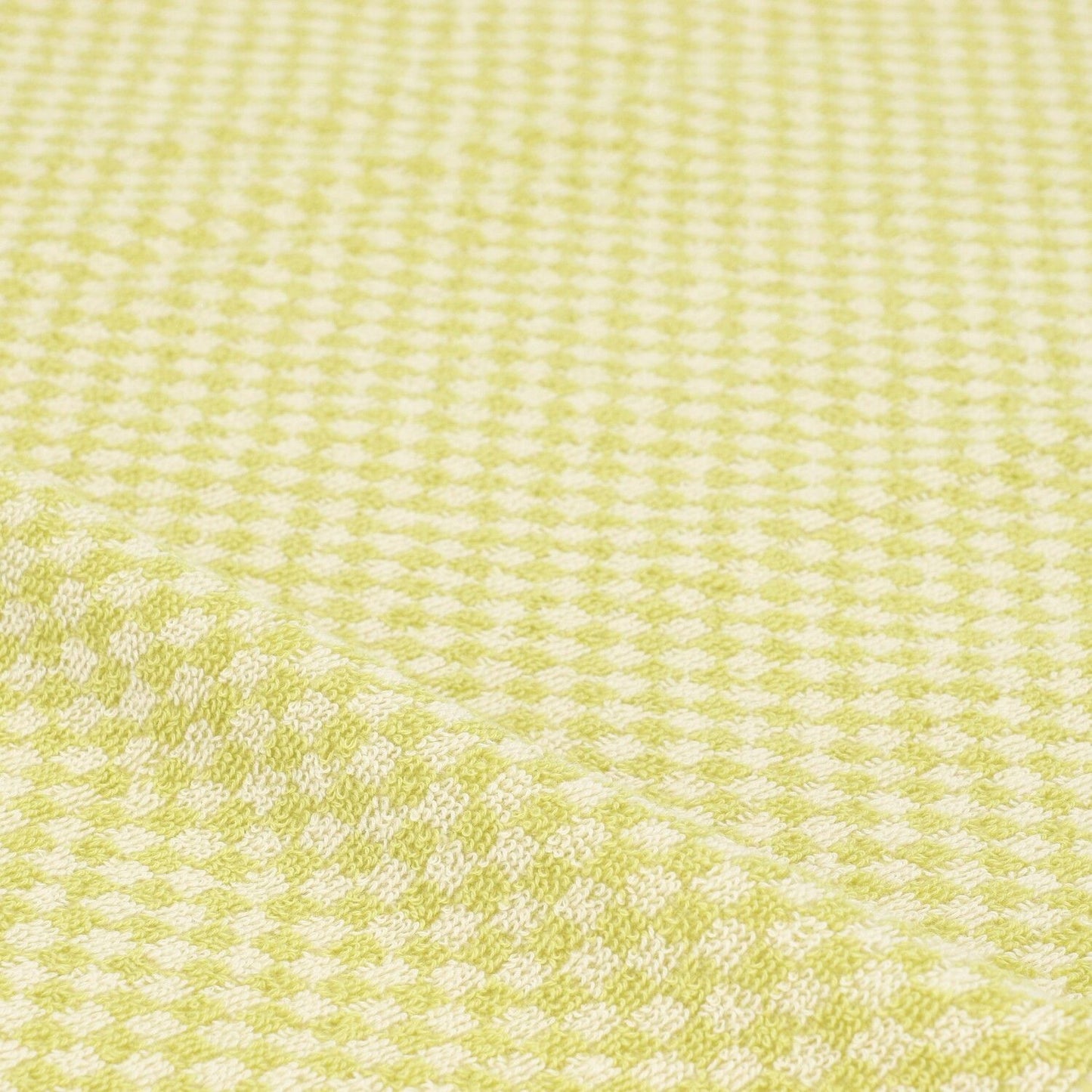 Limited Edition: Keukendoek Kleine Ruit Lime Groen GOTS