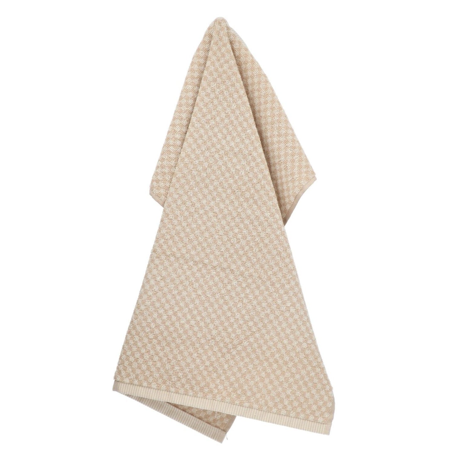 Limited Edition: Keukendoek Kleine Ruit Zand GOTS