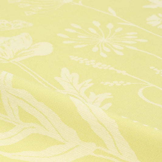 Limited Edition: Theedoek Wild Flowers Lime Groen GOTS