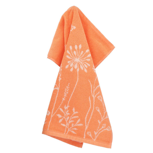Limited Edition: Keukendoek Wild Flowers Oranje GOTS