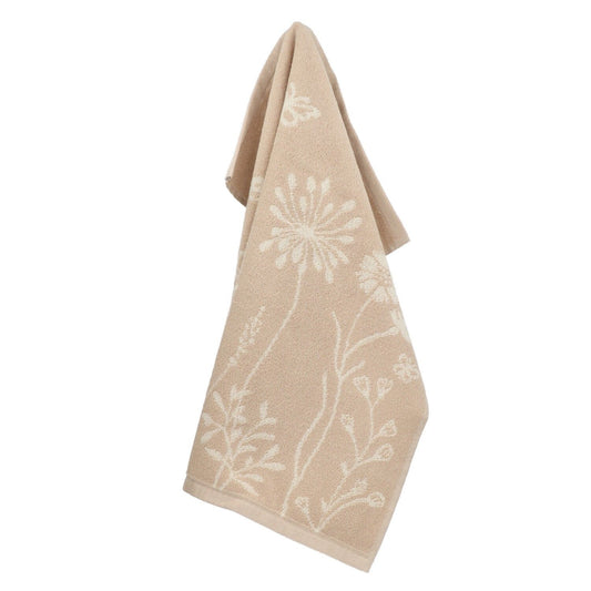 Limited Edition: Keukendoek Wild Flowers Zand GOTS