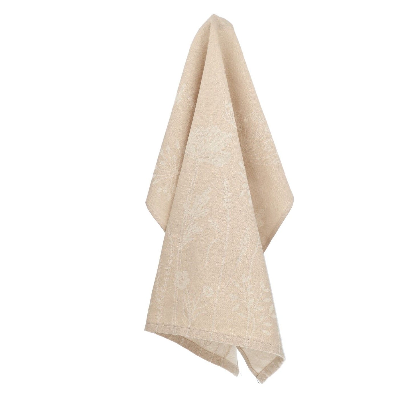 Limited Edition: Theedoek Wild Flowers Zand GOTS