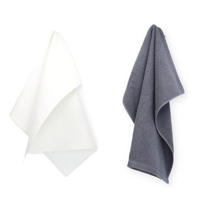 Theedoek Tundra White + Keukendoek Forest Grey