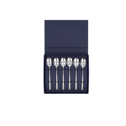 Theelepel 6 stuks Summer Breeze RVS Geschenkverpakking