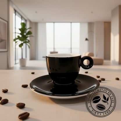 Espresso Kop & Schotel, Zwart